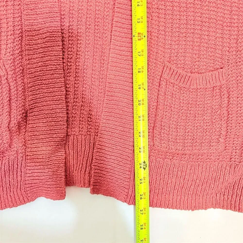 Madewell Women's XS Pink Bobble Balloon Sleeve Knit Cardigan Sweater‎ - Picture 6 of 8